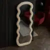 Bouclé Wavy Full Length Mirror
