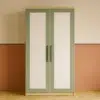Wooden 2 Door Wardrobe