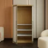 Wooden 2 Door Wardrobe