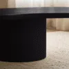 Luxury Black Cloud-Shape Coffee Table |  Modern Pedestal Style