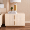 Luxury Verona 5-Piece Beige Bedroom Set with Vanity Mirror