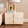 Luxury Verona 5-Piece Beige Bedroom Set with Vanity Mirror