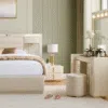 Luxury Verona 5-Piece Beige Bedroom Set with Vanity Mirror