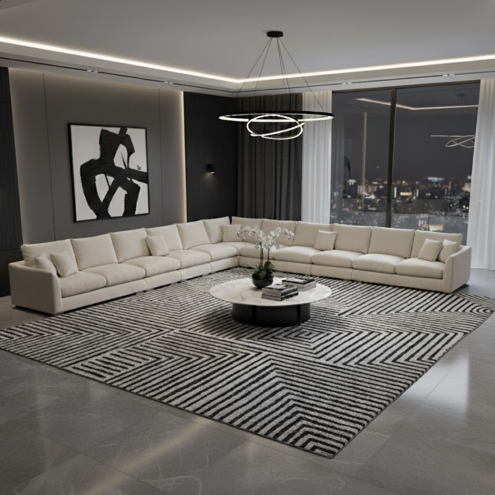 Prive Feathers L Sectional