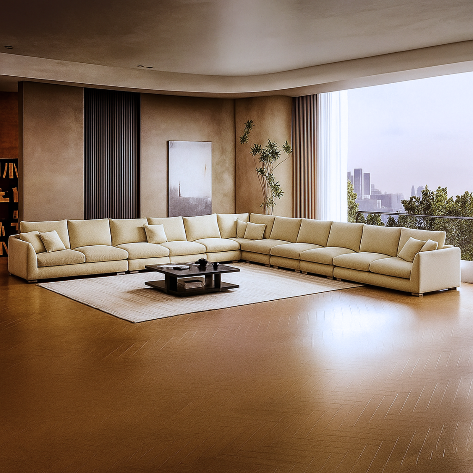 Prive Feathers L Sectional