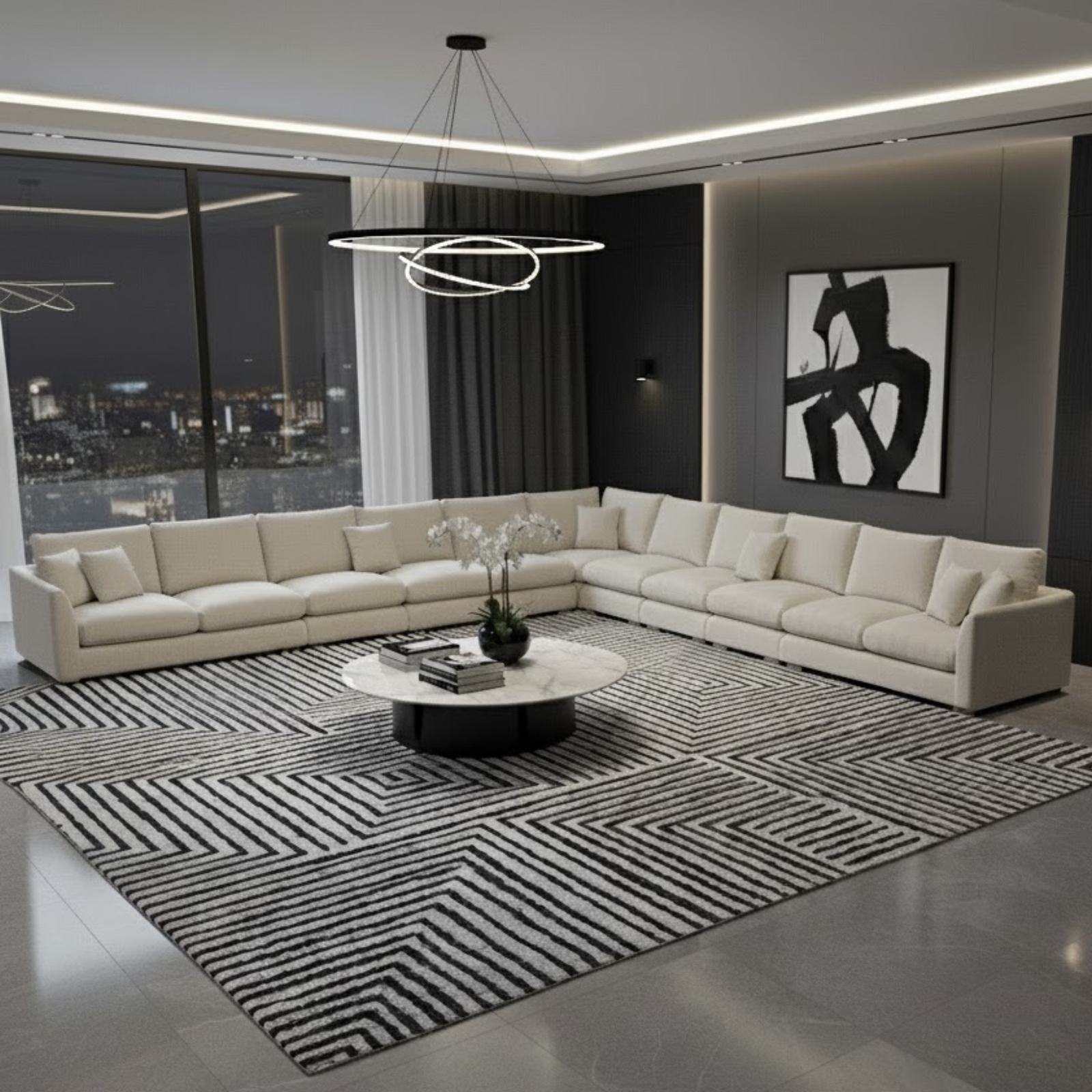 Prive Feathers L Sectional