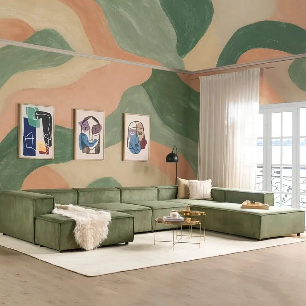 Forestline Velvet Sofa