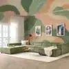 Forestline Velvet Sofa