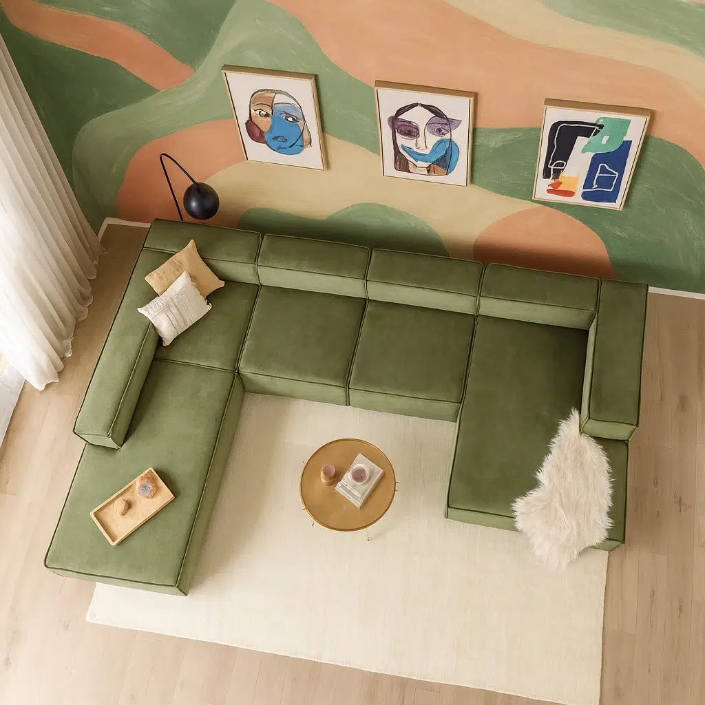Forestline Velvet Sofa