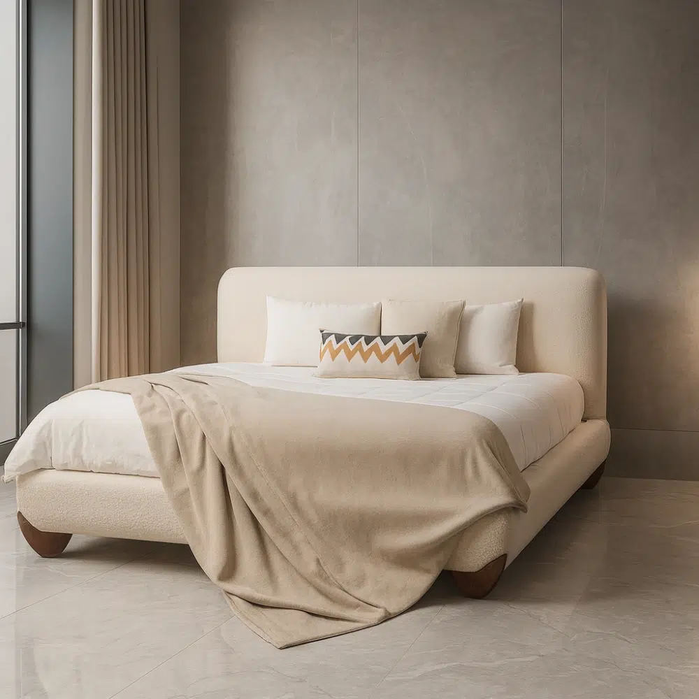 Luxury Crown Upholstered Bed