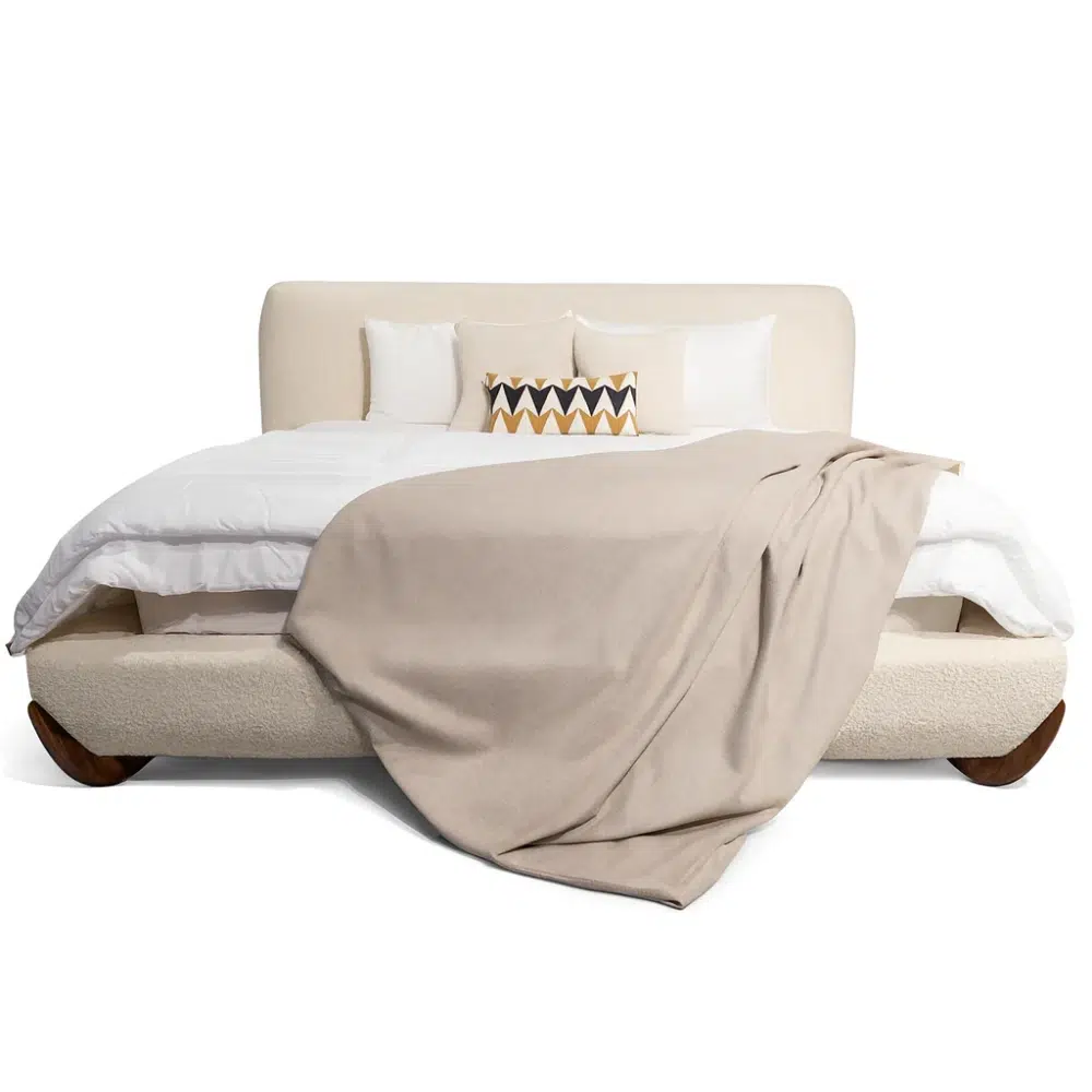 Luxury Crown Upholstered Bed