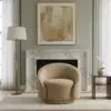 Modern Bouclé Round Armchair