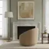 Modern Bouclé Round Armchair