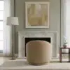 Modern Bouclé Round Armchair