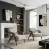 Modern Nordic Wooden Armchair