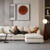 Premium Feather U Sectional 5-Seater Sofa