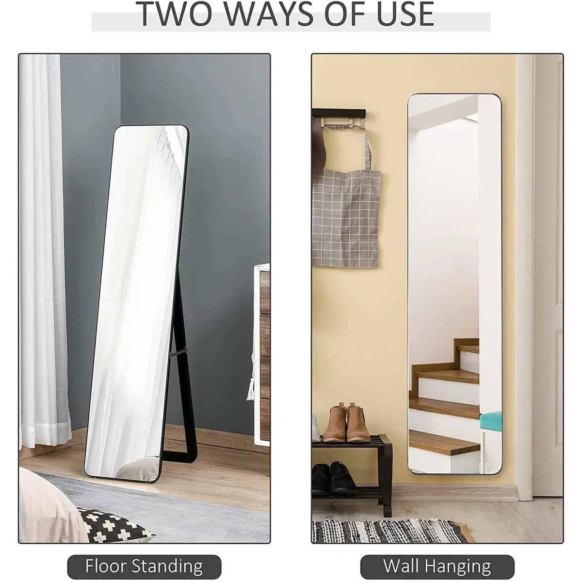 SerenEdge Floor Mirror