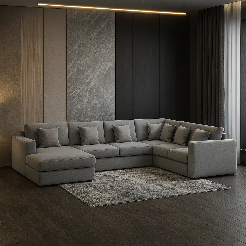 Titan Grand U-Shaped 6-Seater Sofa