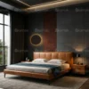 Linea Modern Leather Bed