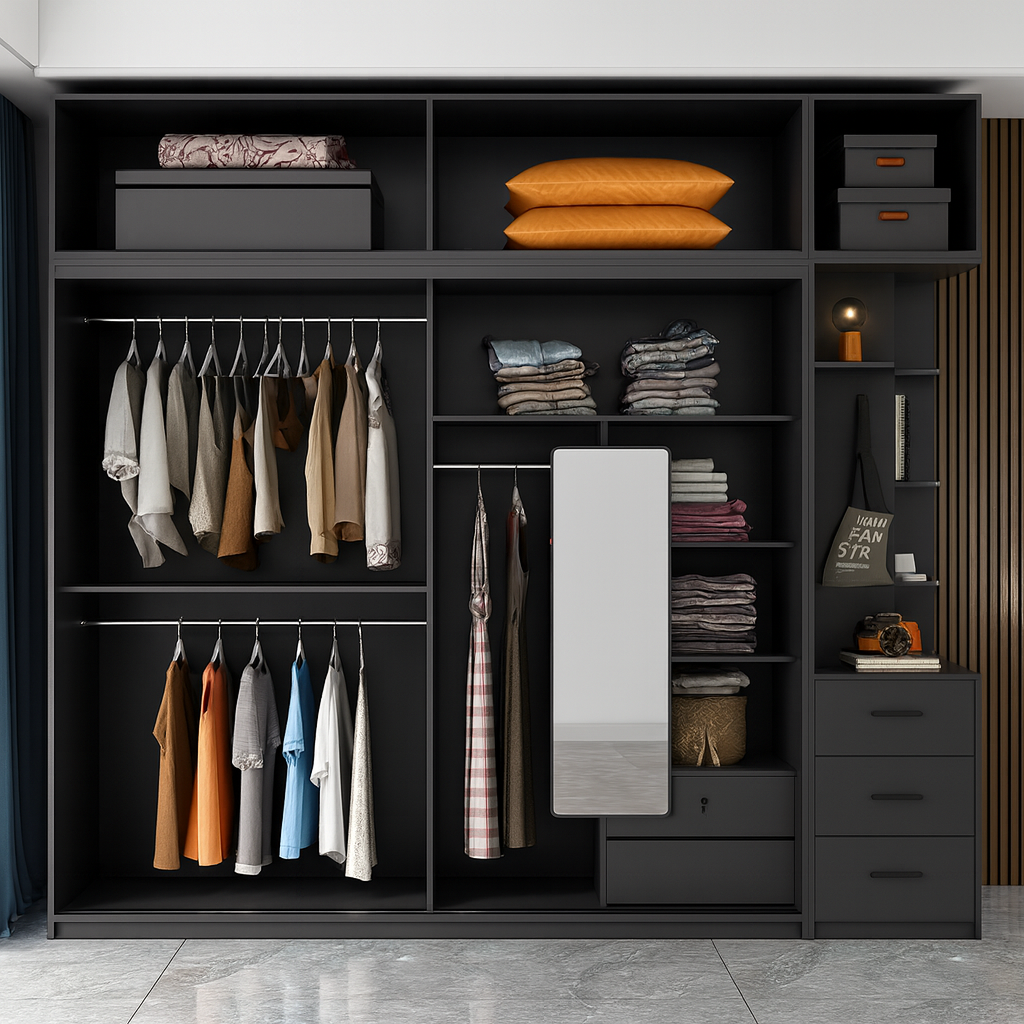 Iokip Glass Door Wardrobe