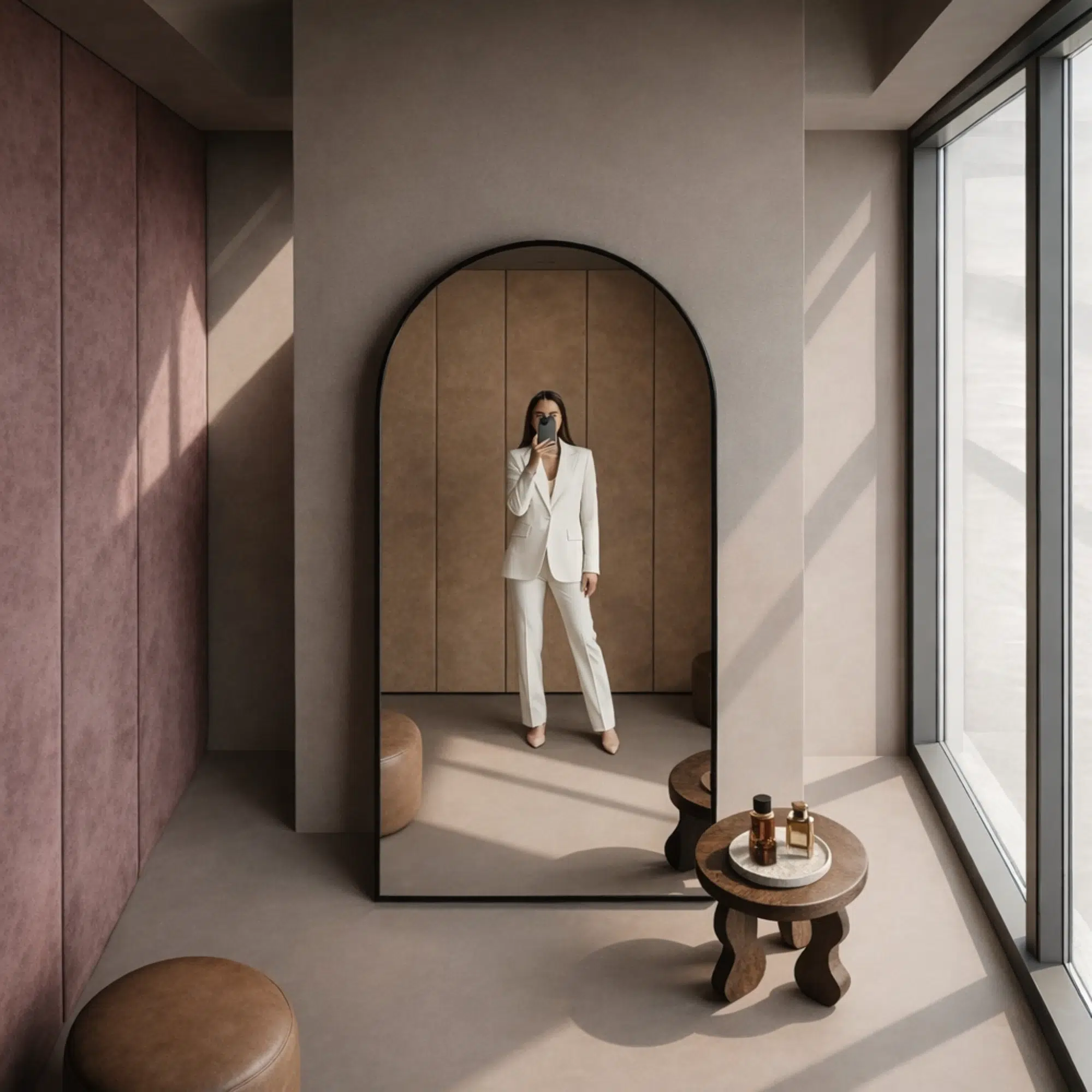 Arco Luxe Full Length Arch Mirror