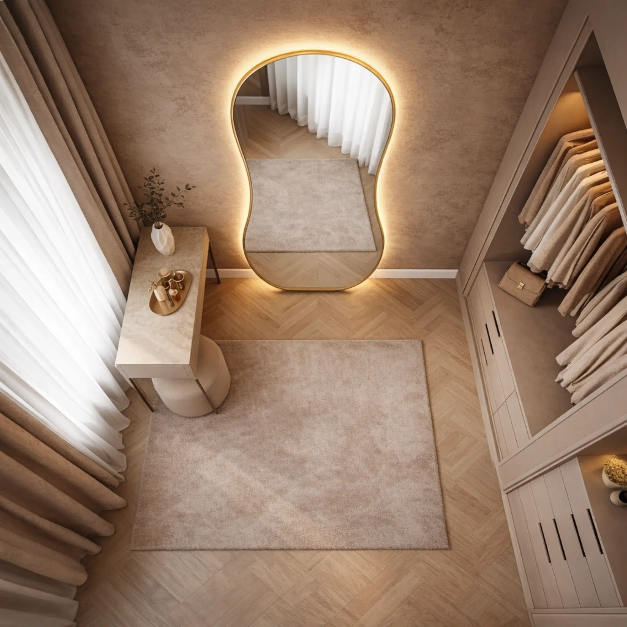 Arcynea Modern Floor Mirror