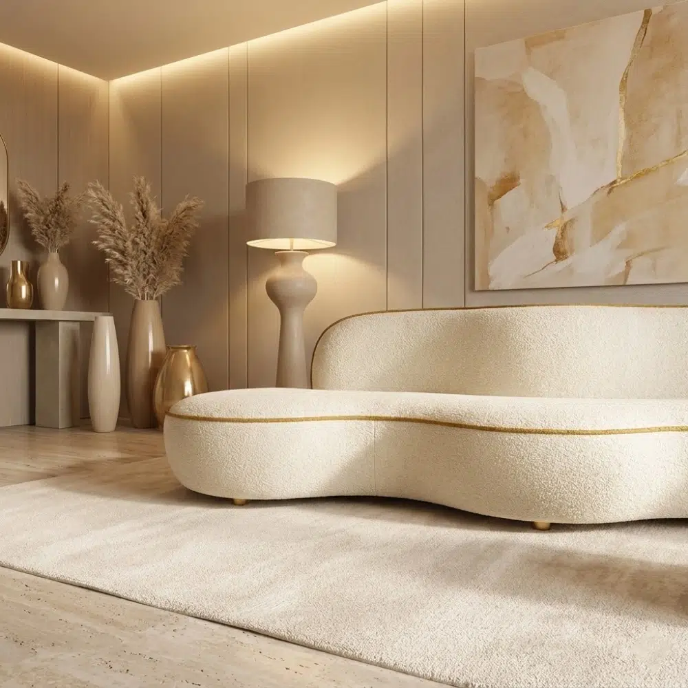 Aura Wave Sculptural Chaise Lounge