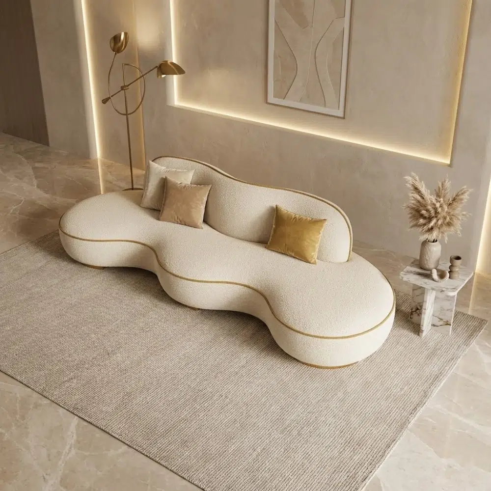 Aura Wave Sculptural Chaise Lounge