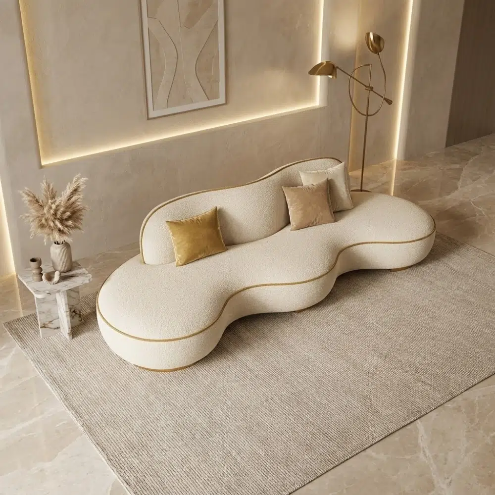 Aura Wave Sculptural Chaise Lounge