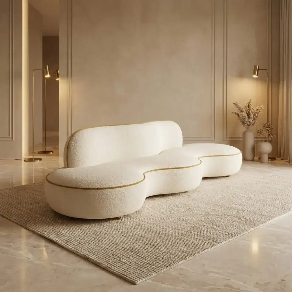 Aura Wave Sculptural Chaise Lounge…
