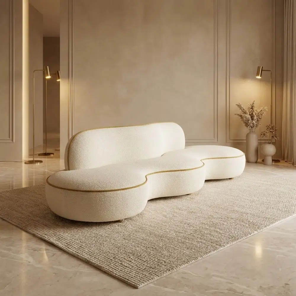 Aura Wave Sculptural Chaise Lounge