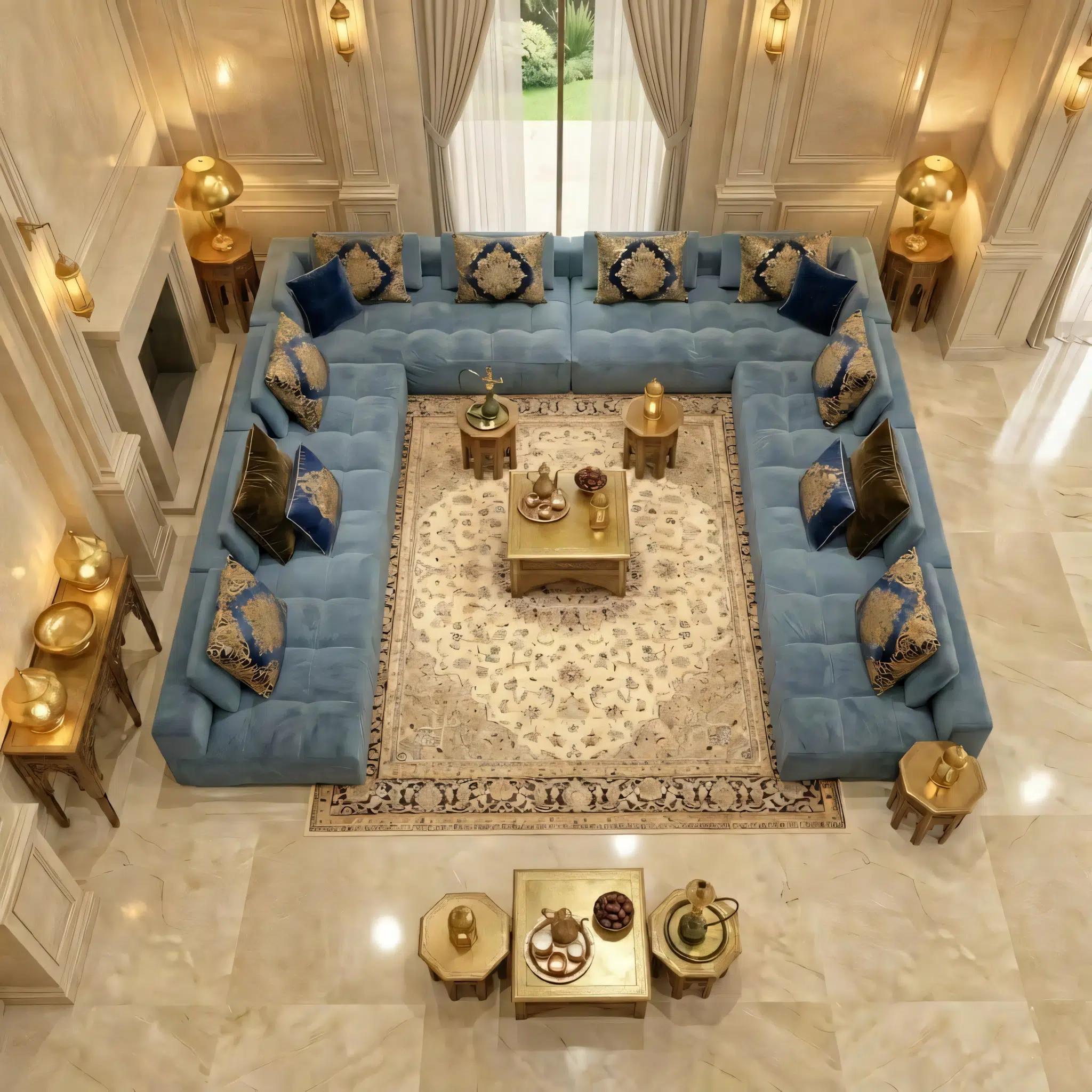 Azureq Arabic Majlis Floor Seating