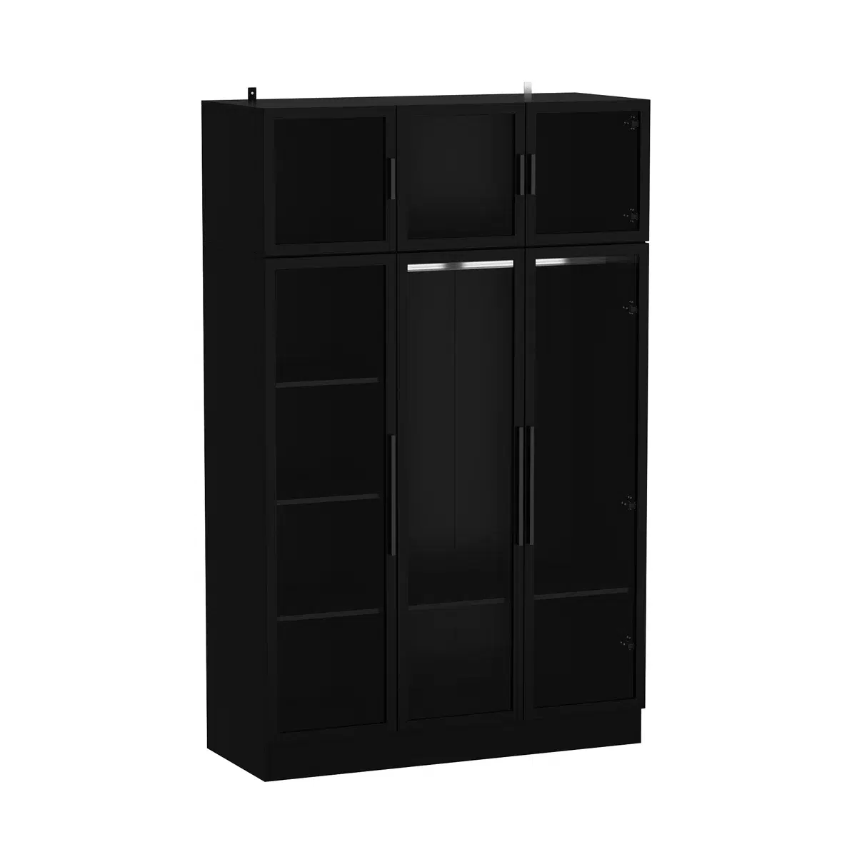 CrownCraft Luxury Glass Wardrobe