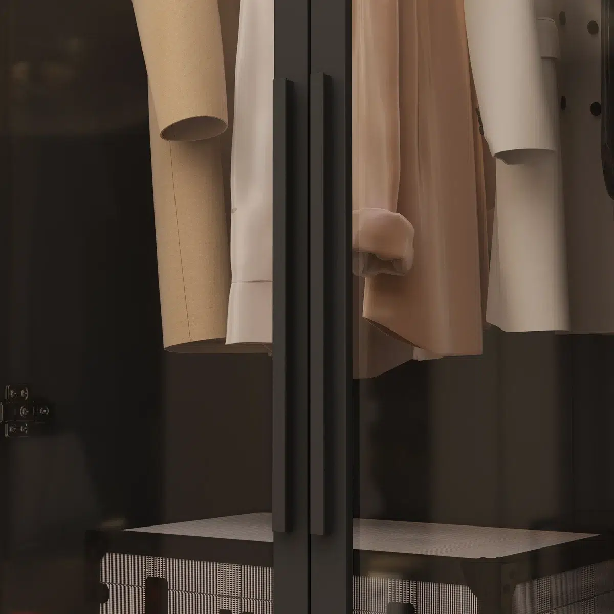 CrownCraft Luxury Glass Wardrobe