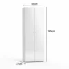 Glassyn Shoe Cabinet with Glass Doors