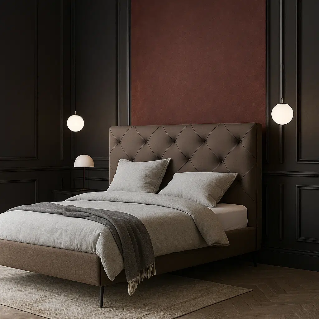 Lux Modern Leather Bed