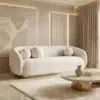 Luxury Bouclé Chaise Lounger