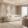 Luxury Bouclé Chaise Lounger