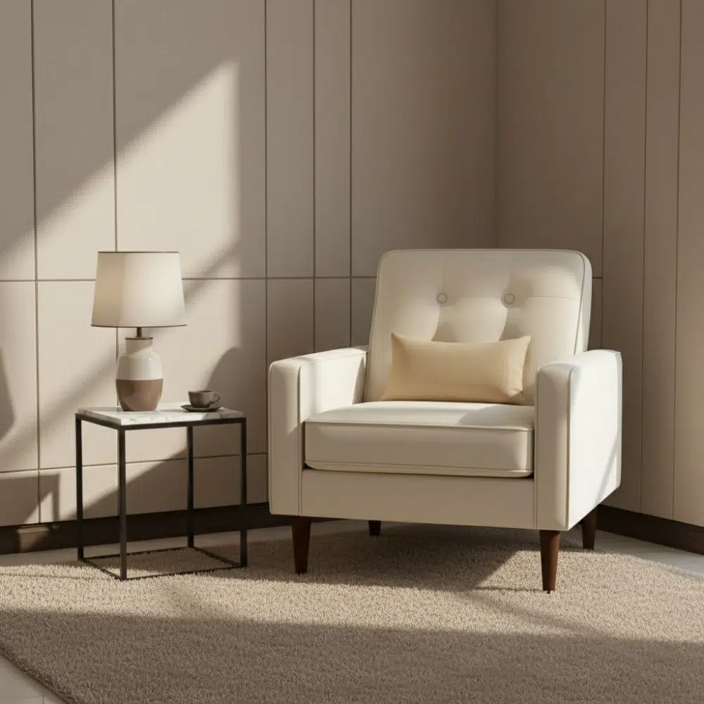 Luxury Faux Leather Lounge Chair