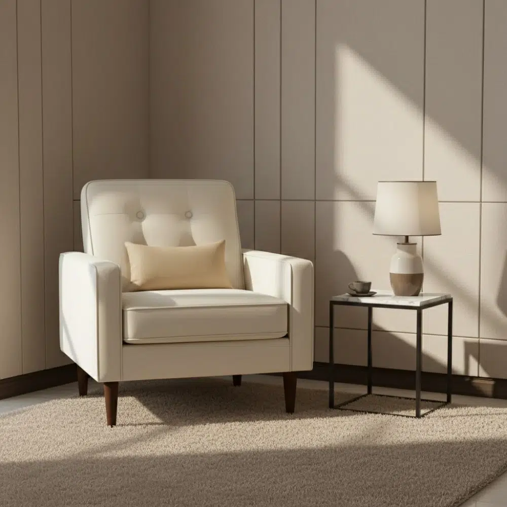 Luxury Faux Leather Lounge Chair