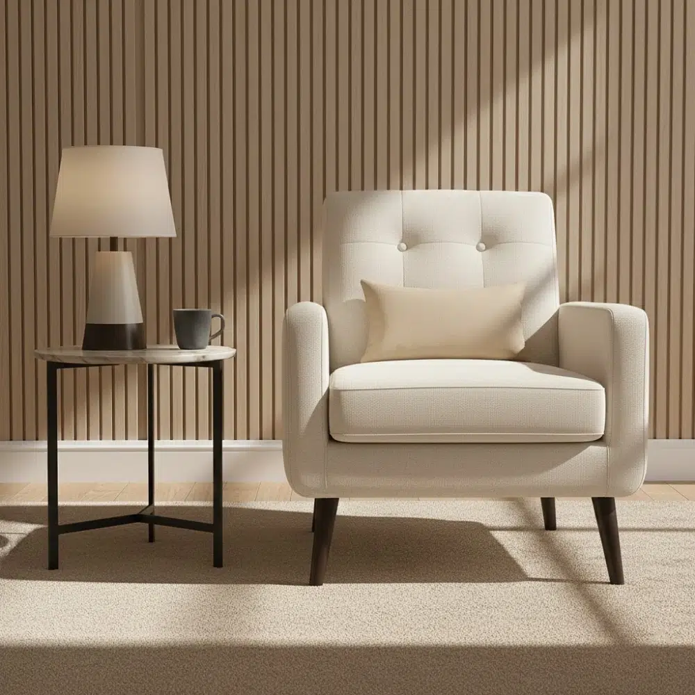 Luxury Faux Leather Lounge Chair