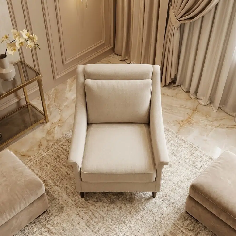 Luxury Oslo Armchair Beige