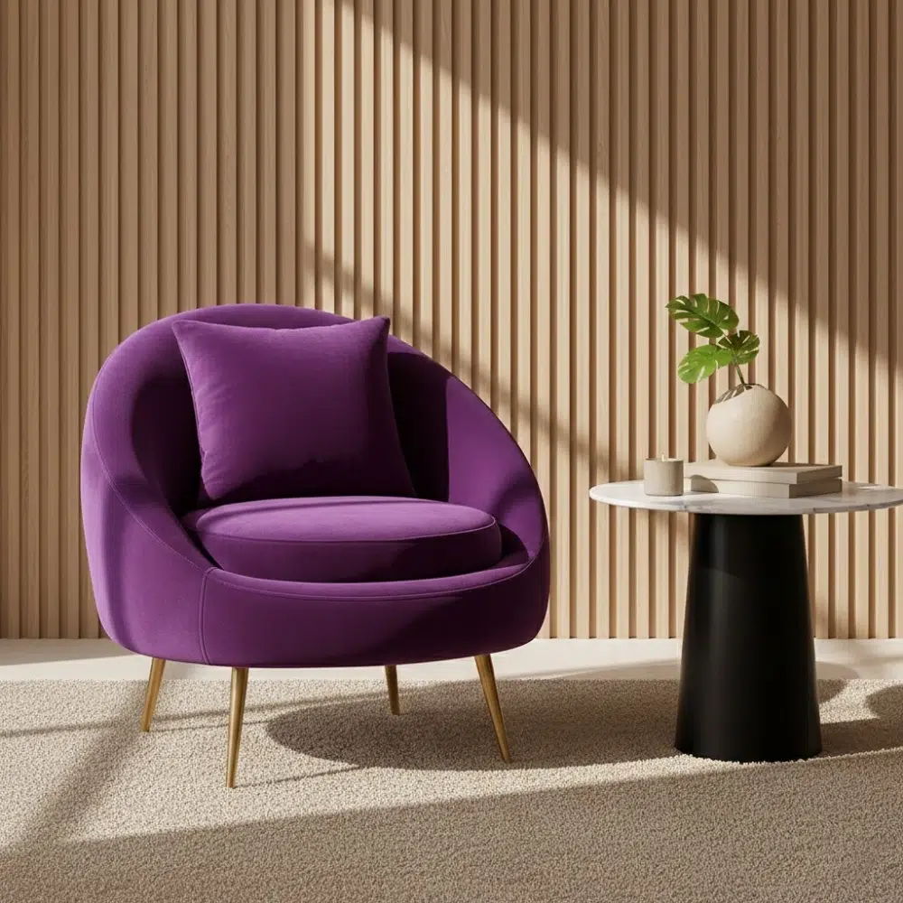 LOFI Luxury Velvet Accent Armchair