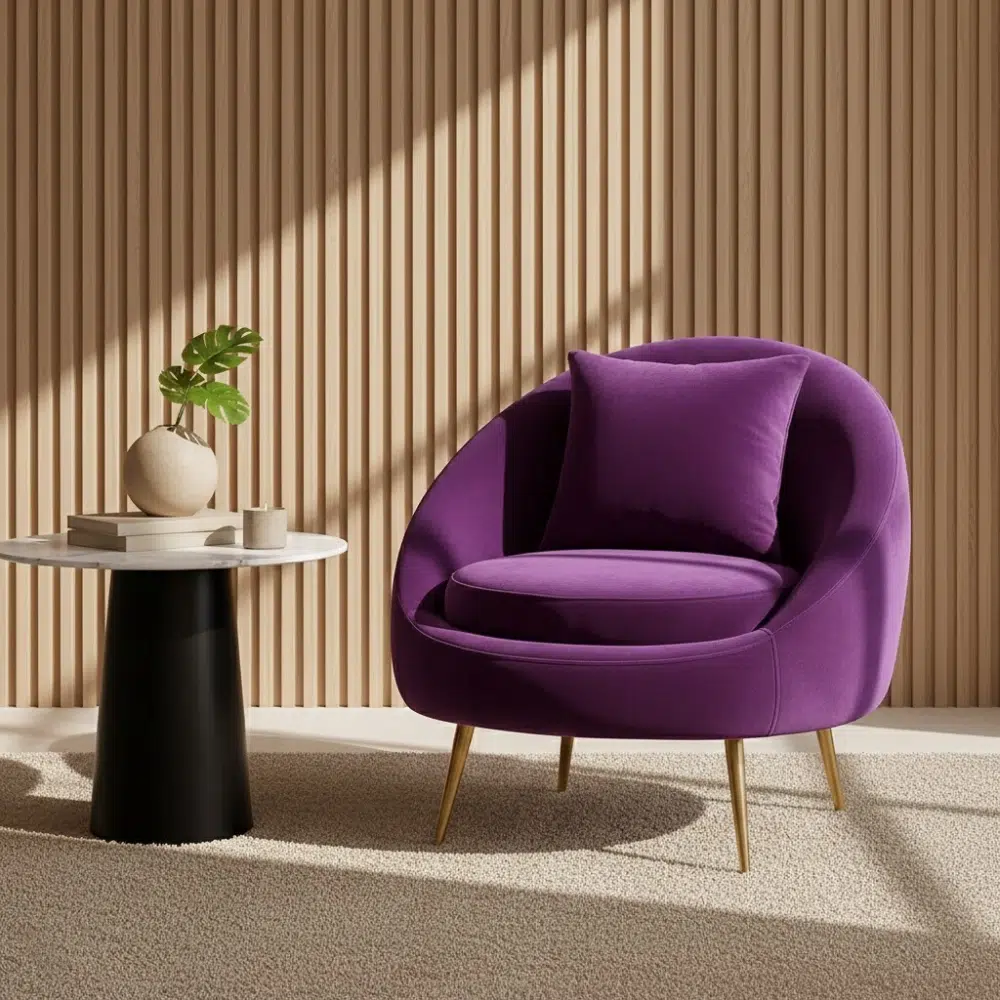 LOFI Luxury Velvet Accent Armchair