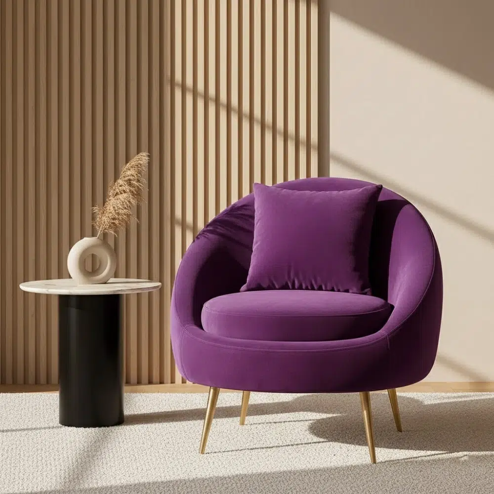 LOFI Luxury Velvet Accent Armchair