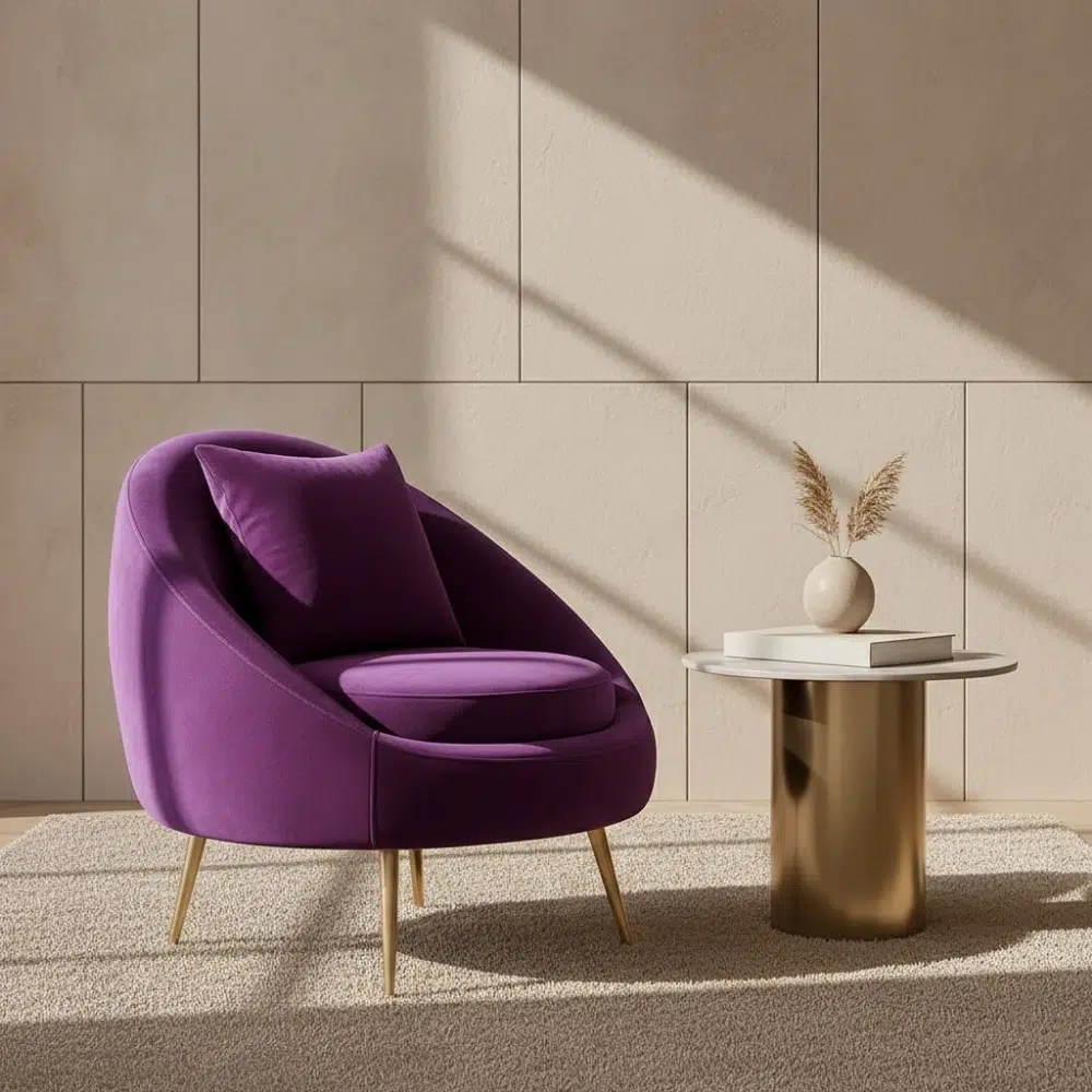 LOFI Luxury Velvet Accent Armchair