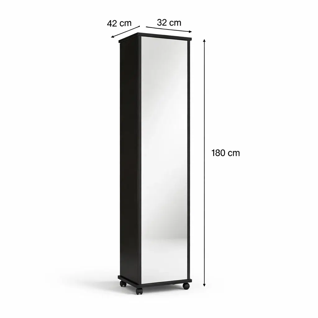 Mirvex Shoe Storage Cabinet with Mirror
