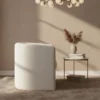 Modern Bouclé Barrel Armchair