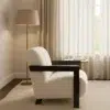 Modern Channel-Tufted Arm Chair