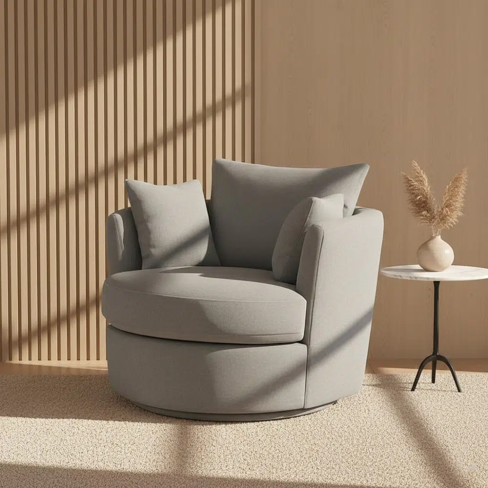 Modern Round Lounge Armchair